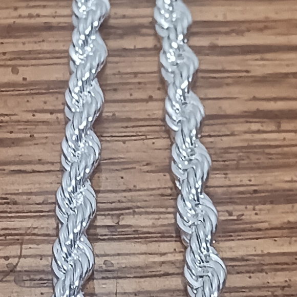 Silver rope chain - Picture 4 of 5